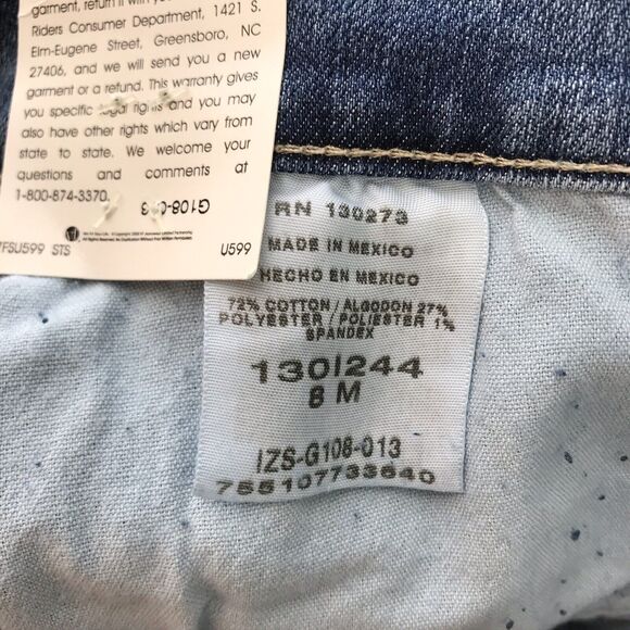 Riders By Lee Jeans Womens Size 8 Medium Slender Stretch Classic Fit Mid Rise - Picture 2 of 10